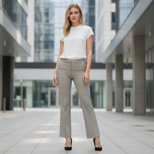 White House Black Market The Slim Houndstooth Straight Leg Career Pants‎ Size 4